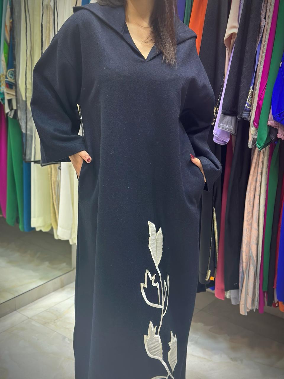 جلابة الثوب فلانيل فصالة جبلية بالجياب