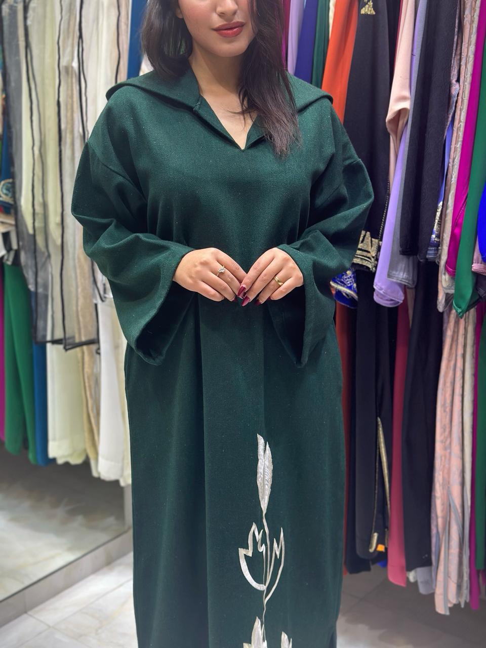 جلابة الثوب فلانيل فصالة جبلية بالجياب