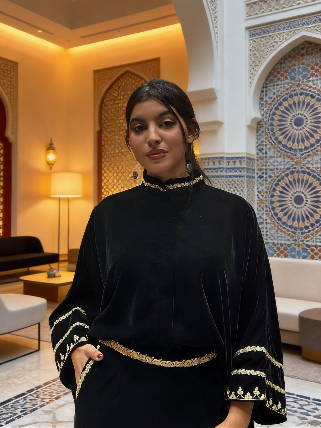 Ensemble 2 pièces  Velours 4 file