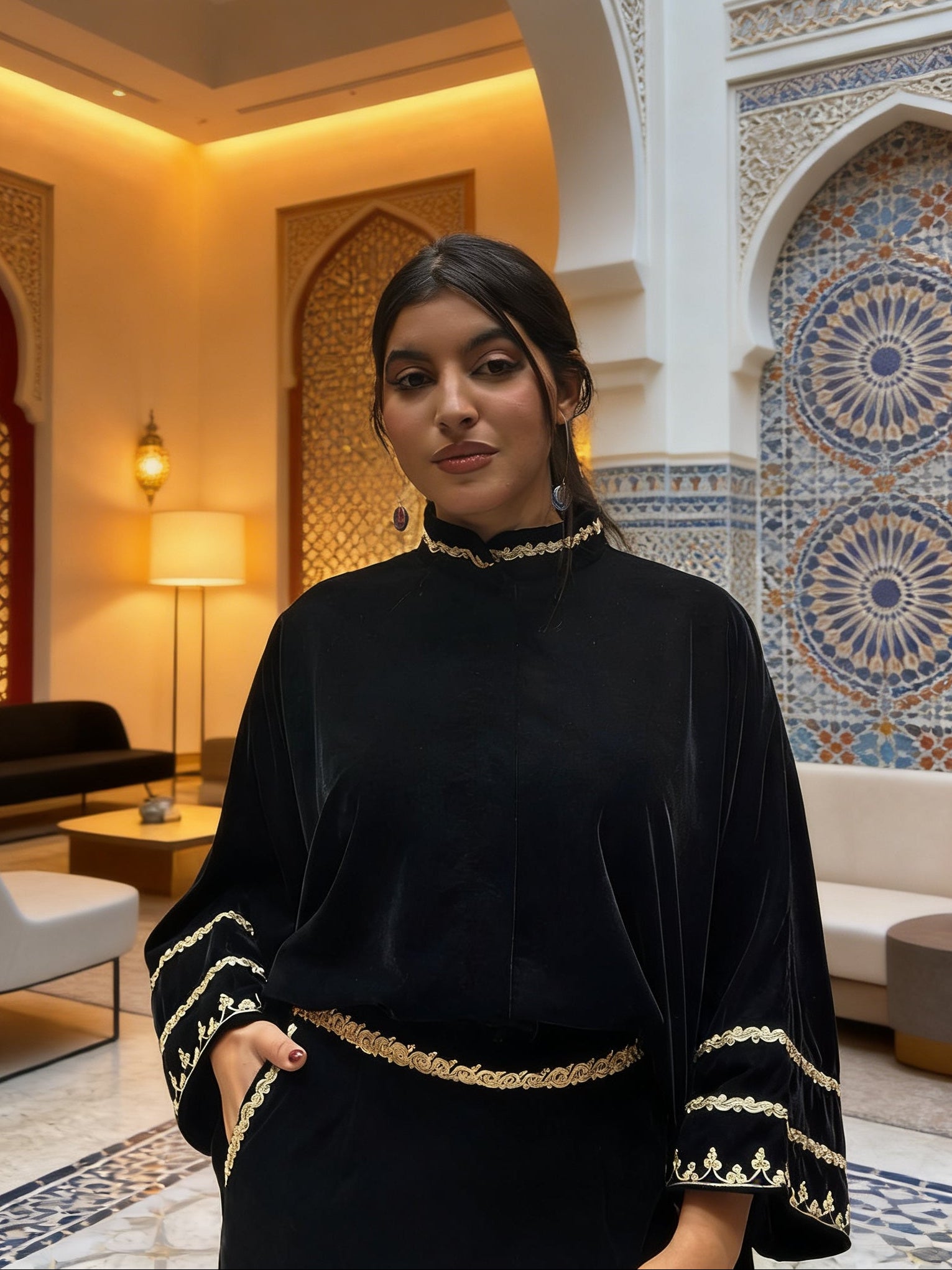 Ensemble 2 pièces  Velours 4 file