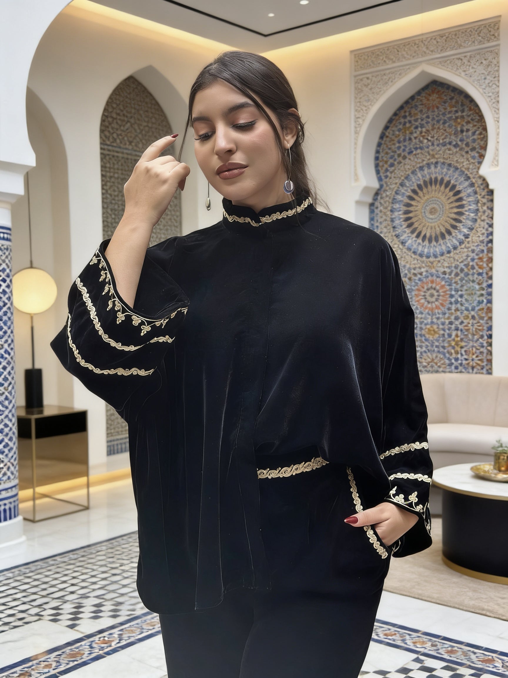 Ensemble 2 pièces  Velours 4 file