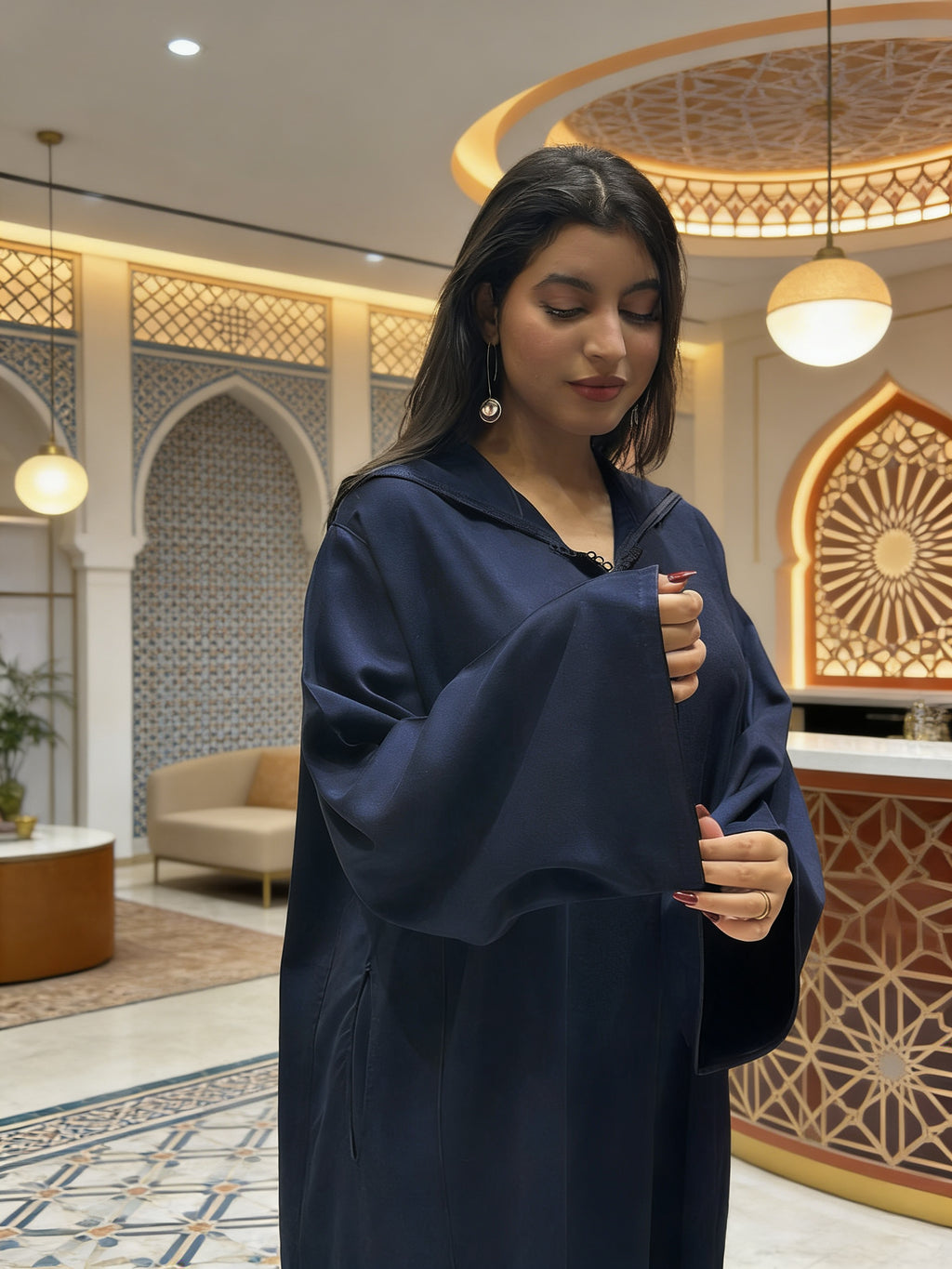 جلابة مليفة   فصالة مخزنية بالخراط  الخياطة البرشمان