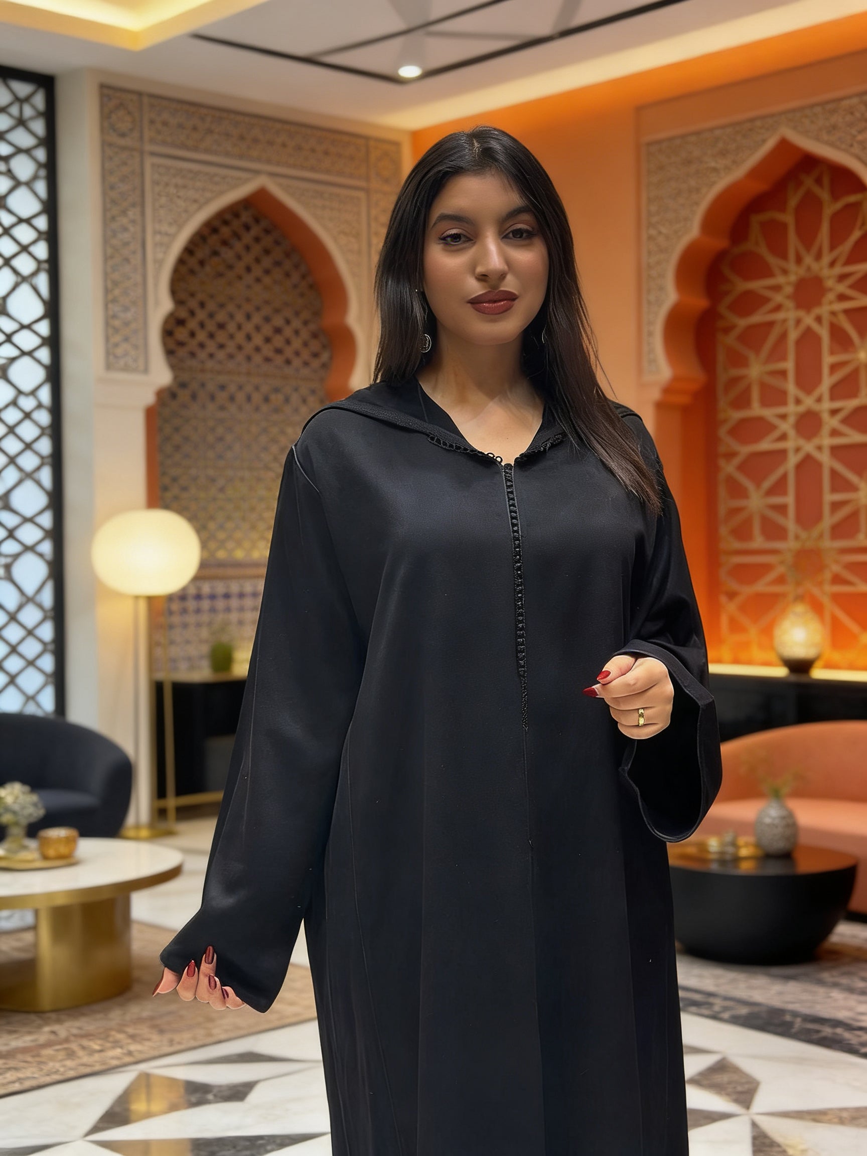 جلابة مليفة   فصالة مخزنية بالخراط  الخياطة البرشمان